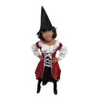 Fantasia Halloween Bruxinha Bebê Menina Vestido de Bruxa Feiticeira Luxo Infantil Carnaval Fantasia Halloween Bruxinha Bebê Menina Vestido de Bruxa Feiticeira Luxo Infantil Carnaval