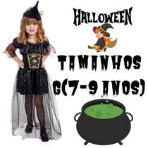 Fantasia Halloween Bruxinha Bella Chic Luxo