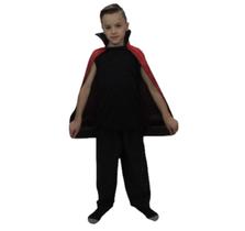 Fantasia Halloween Capa Drácula Vampiro Morte Zumbi Zorro Malévola Bruxa Diaba Infantil Cetim Unissex
