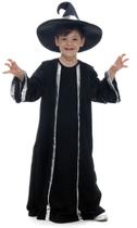 Fantasia Halloween Feiticeiro Menino Bruxo Mago Com Chapéu Fantasia Halloween Feiticeiro Menino Bruxo Mago Com Chapéu
