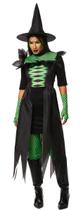 Fantasia Halloween Feminina Bruxa Cher Vestido c/ Cauda Luxo