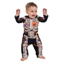 Fantasia Halloween Infantil Esqueletinho Baby Fantasia Halloween Infantil Esqueletinho Baby