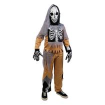 Fantasia Halloween Infantil - Esqueleto Jason 6 a 9 Anos - 1 Un