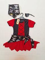 Fantasia Halloween Infantil Pirata Feminina Fantasia Halloween Infantil Pirata Feminina