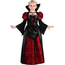 Fantasia Halloween Infantil pra Menina Vampira Medieval Gotica Victoriana Vestido Premium pra Festa Dia das Bruxas Fantasia Halloween Infantil pra Menina Vampira Medieval Gotica Victoriana Vestido Premium pra Festa Dia das Bruxas