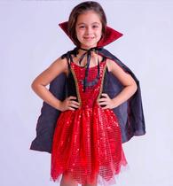 Fantasia Halloween Infantil Vampira