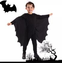 Fantasia Vampiro Luxo Com Capa Halloween Infantil Meninos