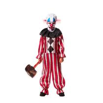 Fantasia Halloween Palhaço Infantil Com Máscara de Terror