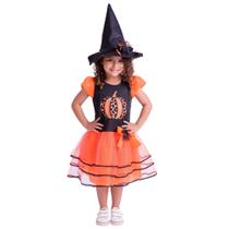 Fantasia halloween vestido da abóbora com chapéu muvilê