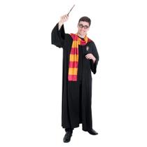 Fantasia Harry Potter Adulta Grifinória com Óculos Cachecol