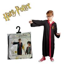 Fantasia Harry Potter Manto Capa Capuz com Óculos Infantil Oficial