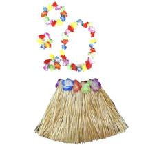 Fantasia Havaiana Kit Carnaval Ula Ula Princesa Festa Praia Luau