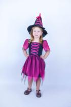 Fantasia helloween vestido de bruxa