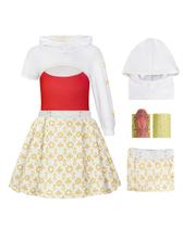 Fantasia Hipoleter Girls Zombies Nova Halloween 3-12 anos Fantasia Hipoleter Girls Zombies Nova Halloween 3-12 anos