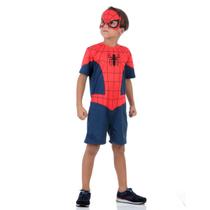 Fantasia Homem Aranha Infantil Original com Máscara - Marvel - Abrakadabra