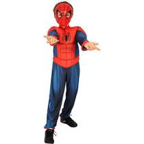 Fantasia Homem Aranha Longa Luxo - Infantil