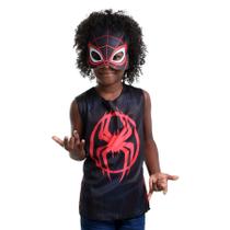 Fantasia homem aranha preto miles morales pop m super magia