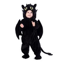 Fantasia HSCTEK Toddler Dragon Baby Animal Cosplay 2-3T preta Fantasia HSCTEK Toddler Dragon Baby Animal Cosplay 2-3T preta