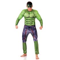 Fantasia Hulk Adulto com Peitoral - Marvel - Vingadores Fantasia Hulk Adulto com Peitoral - Marvel - Vingadores