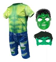 Fantasia Hulk Infantil com 2 Máscaras ( dos 12 meses aos 11 anos ) Fantasia Hulk Infantil com 2 Máscaras ( dos 12 meses aos 11 anos )