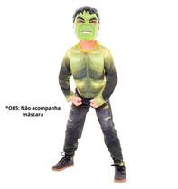 Fantasia Hulk Luxo Com Músculos Infantil Guerra Infinita Vingadores Marve Fantasia Hulk Luxo Com Músculos Infantil Guerra Infinita Vingadores Marve