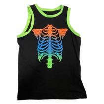 Fantasia Inf Regata Esqueleto Preto Tam 16 Halloween Fantasia Inf Regata Esqueleto Preto Tam 16 Halloween