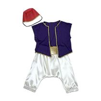 Fantasia Infantil Aladin Menino Carnaval Festa Árabe Cosplay