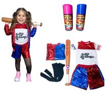 Fantasia Infantil Alerquina C/ Taco,meia,jaqueta E Tinta - Alicia Fantasias