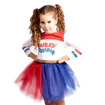 Fantasia Infantil Arlequina Esquadrão Suicida Novabrink T. M Fantasia Infantil Arlequina Esquadrão Suicida Novabrink T. M