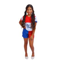 Fantasia Infantil Arlequina P ao GG - Sucesso para o Halloween! Fantasia Infantil Arlequina P ao GG - Sucesso para o Halloween!