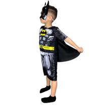 Fantasia Infantil Batman Curta Com Mascara De plástico Festa - Alicia Fantasias