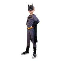 Fantasia Infantil Batman Longa Liga da Justiça com Acessórios