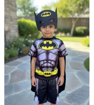 Fantasia Infantil Batman - Macacão C/ Máscara Fantasia Infantil Batman - Macacão C/ Máscara