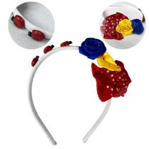 Fantasia Infantil Branca de Neve Princesa de Luxo Com Tiara