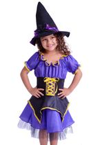 Fantasia Infantil Bruxa Roxo Douvelin Fantasia Infantil Bruxa Roxo Douvelin