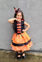 Fantasia infantil bruxinha Halloween meninas