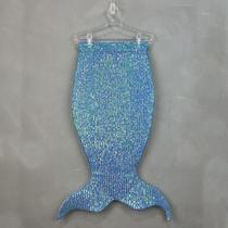 Fantasia Infantil - Calda Sereia em paetês - Azul Fantasia Infantil - Calda Sereia em paetês - Azul