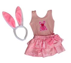 Fantasia Infantil Coelhinha Linda Body Saia e tiara envio rápido Ensaio Páscoa Mesversário Fantasia Infantil Coelhinha Linda Body Saia e tiara envio rápido Ensaio Páscoa Mesversário