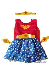 Fantasia infantil com capa e acessórios Mulher Mavilha Premium Fantasia infantil com capa e acessórios Mulher Mavilha Premium