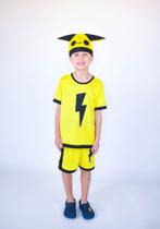 Fantasia Infantil Conjunto Menino Amarelo Com Bone Muvile Fantasia Infantil Conjunto Menino Amarelo Com Bone Muvile