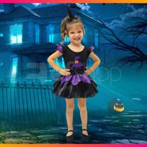 Fantasia Infantil Criança Vestido Bruxinha Meninas Festa Brink Model M Fantasia Infantil Criança Vestido Bruxinha Meninas Festa Brink Model M