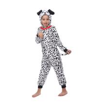 Fantasia infantil de animais Rabtero, macacão unissex para cães malhados, macacão dálmatas, fantasia infantil de Halloween/Natal/Festival de Carnaval para crianças de 4 a 6 anos