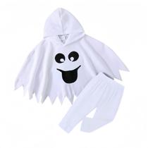 Fantasia infantil de Halloween Noubeau White Ghost Cloak 1.5-6Y Fantasia infantil de Halloween Noubeau White Ghost Cloak 1.5-6Y
