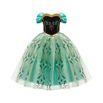 Fantasia Infantil De Princesa Anna Com Estampa Completa Para Cosplay, Vestido Para Aniversário,
