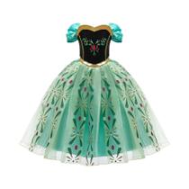 Fantasia Infantil De Princesa Anna Com Estampa Completa Para Cosplay, Vestido Para Aniversário,