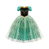 Fantasia Infantil De Princesa Anna Com Estampa Completa Para Cosplay, Vestido Para Aniversário,