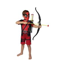 Fantasia Infantil Deadpool C/ Arco e Flecha Envio Imediato ! Fantasia Infantil Deadpool C/ Arco e Flecha Envio Imediato !