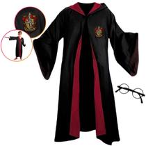 Fantasia Infantil Decorada Brincar Capa Harry Potter P M G