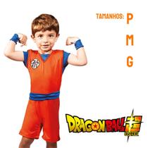 Fantasia Infantil Desenho Dragon Ball Anime Herói Goku P M G