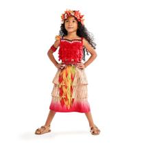 Fantasia Infantil Disney Moana Deluxe - Tamanho 9/10 Anos